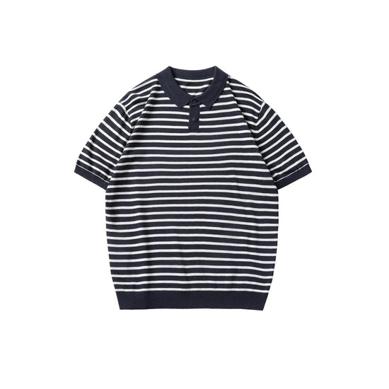 Leo summer striped polo shirt