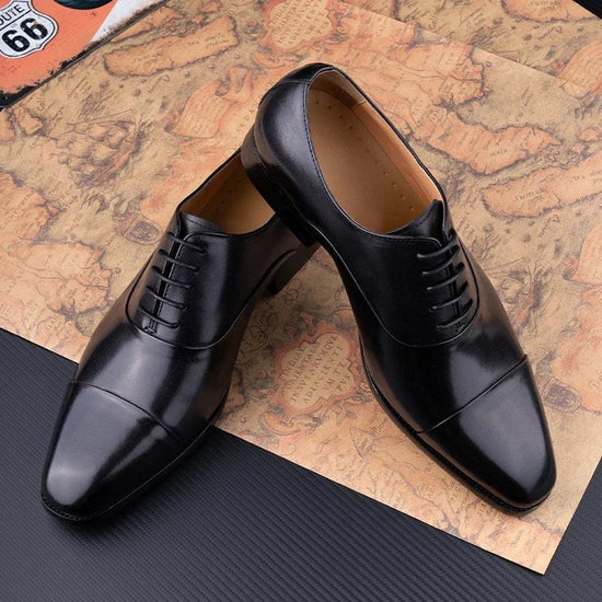Leonardo gentleman oxford genuine leather shoes