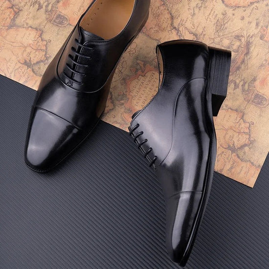 Leonardo gentleman oxford genuine leather shoes