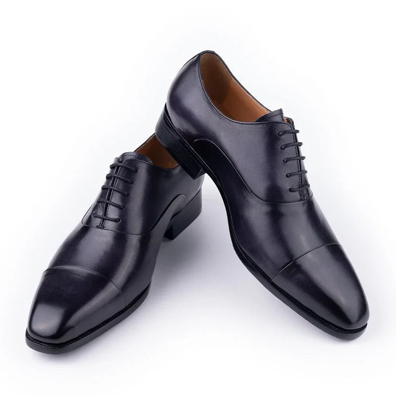 Leonardo gentleman oxford genuine leather shoes