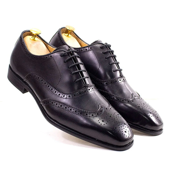 Leonardo genuine leather brogue shoes