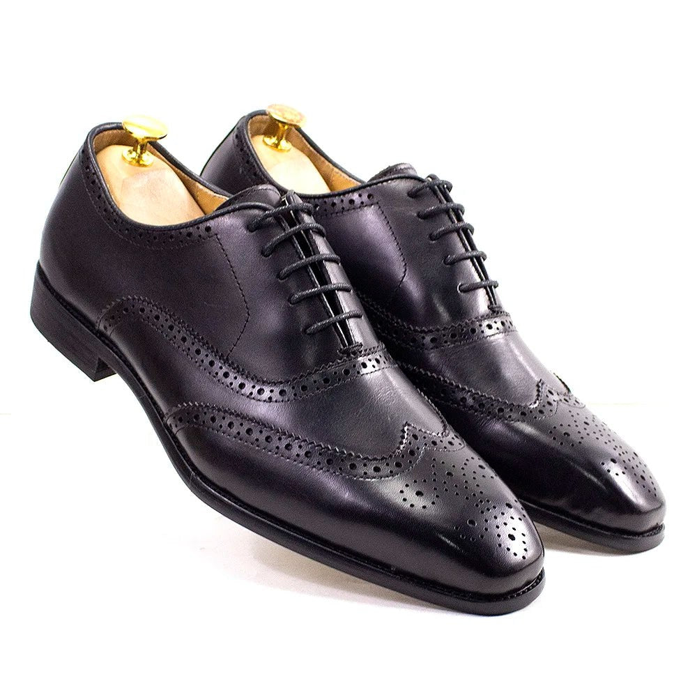 Leonardo genuine leather brogue shoes