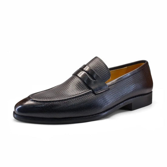 Leonardo genuine leather penny loafers