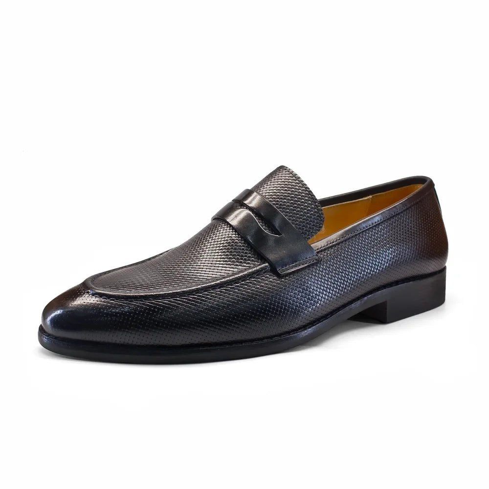 Leonardo genuine leather penny loafers
