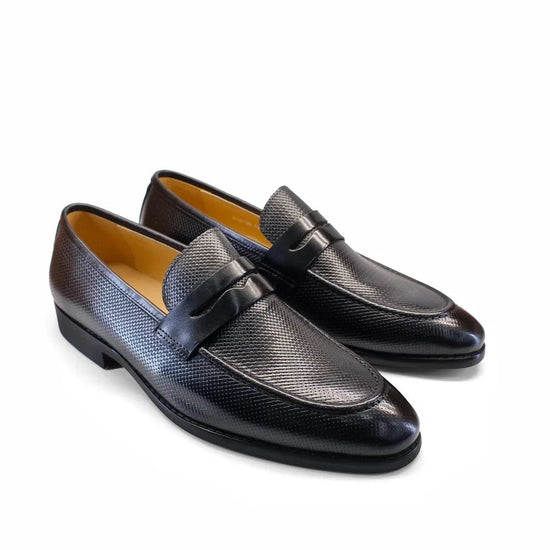Leonardo genuine leather penny loafers
