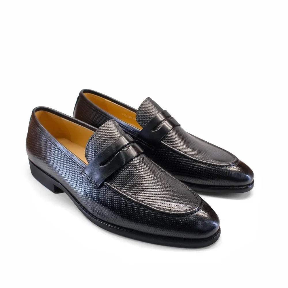 Leonardo genuine leather penny loafers