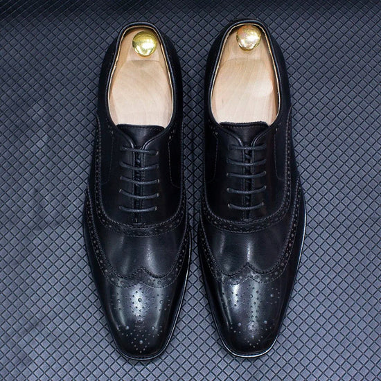 Leonardo genuine leather brogue shoes