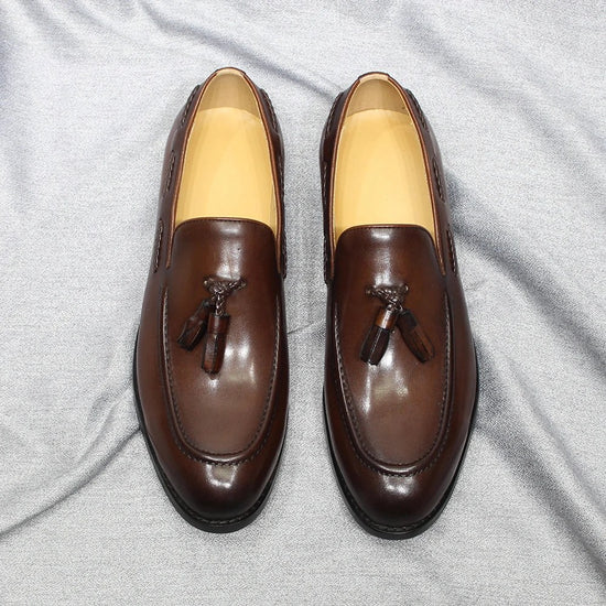 Leonardo italian style tassel loafers