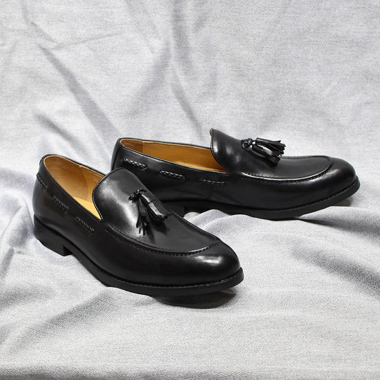 Leonardo italian style tassel loafers