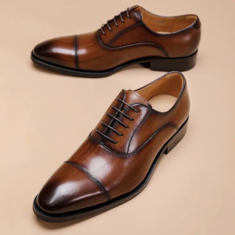 Leonardo oxford genuine leather shoes