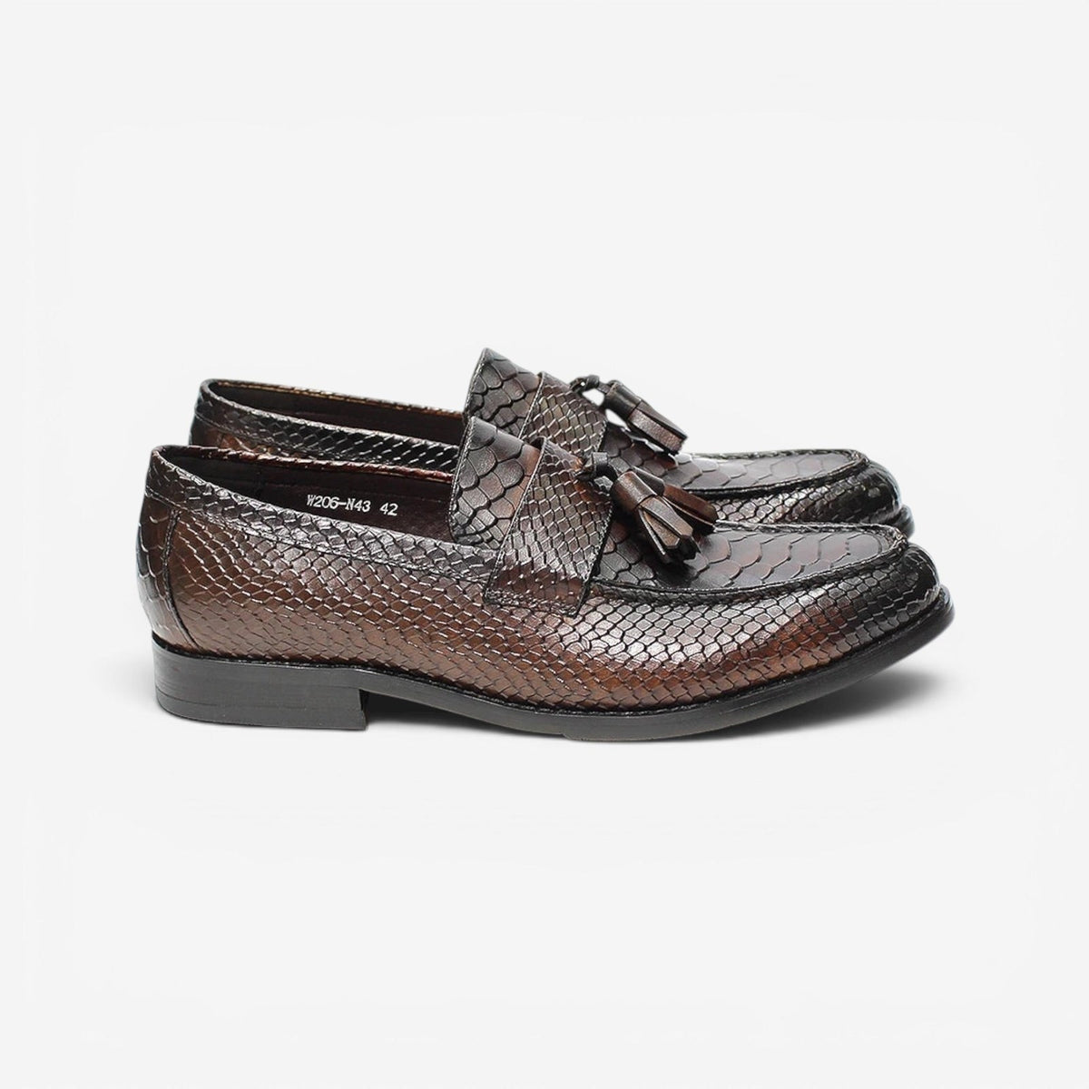 Leonardo premium pattern leather loafers