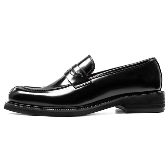 Leonardo shiny genuine leather loafers