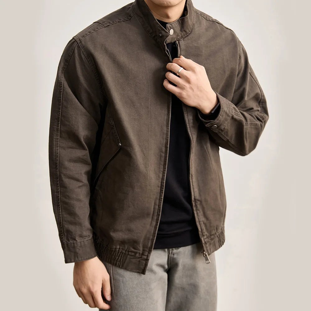 Leonardo spring washed cotton jacket