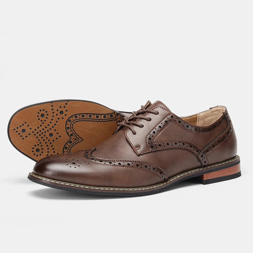 Leonardo stylish brogue elegant shoes