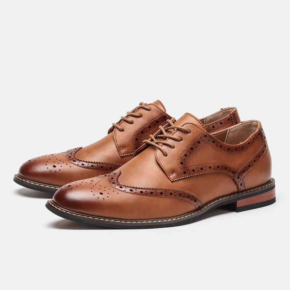 Leonardo stylish brogue elegant shoes