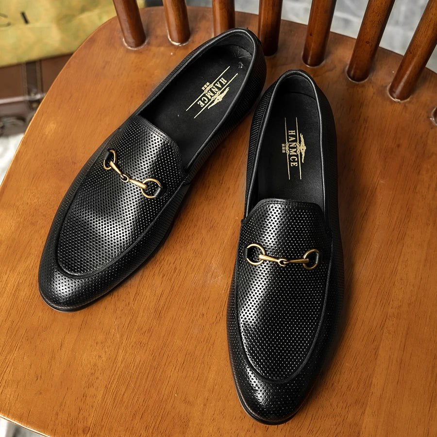 Leonardo summer leather loafers