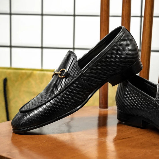 Leonardo summer leather loafers