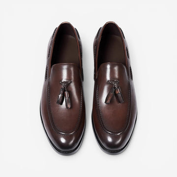 Leonardo tassel genuine leather loafers