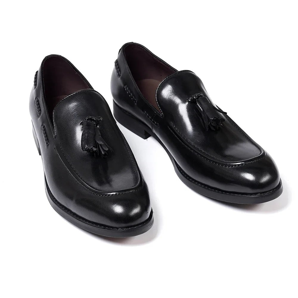 Leonardo tassel genuine leather loafers