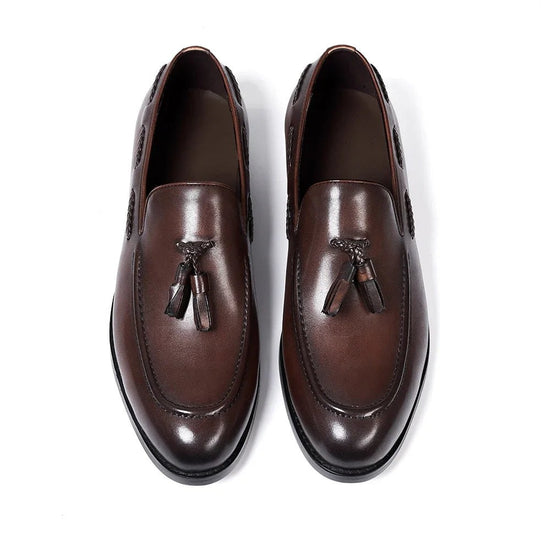 Leonardo tassel genuine leather loafers