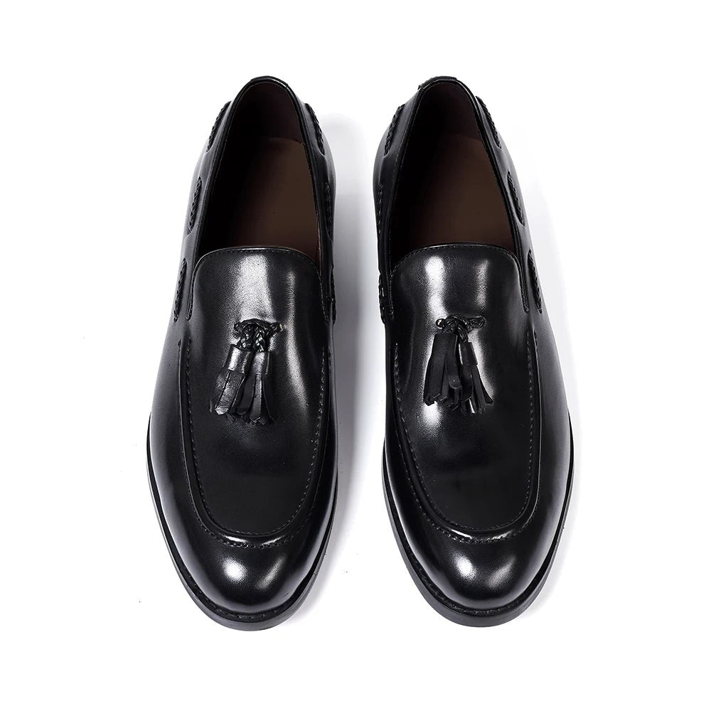 Leonardo tassel genuine leather loafers