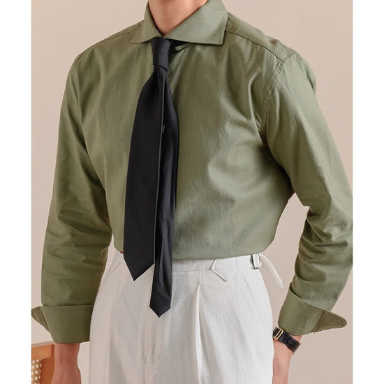 Linen-cotton breathable elegant shirt