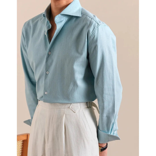 Linen-cotton breathable elegant shirt