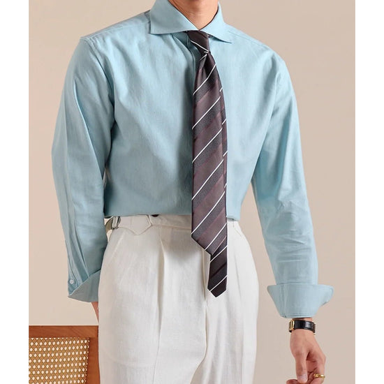 Linen-cotton breathable elegant shirt