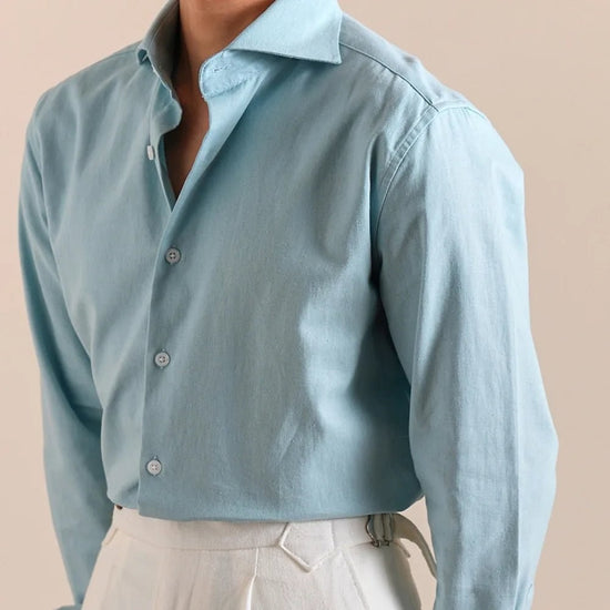 Linen-cotton breathable elegant shirt