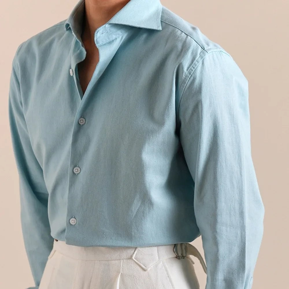 Linen-cotton breathable elegant shirt