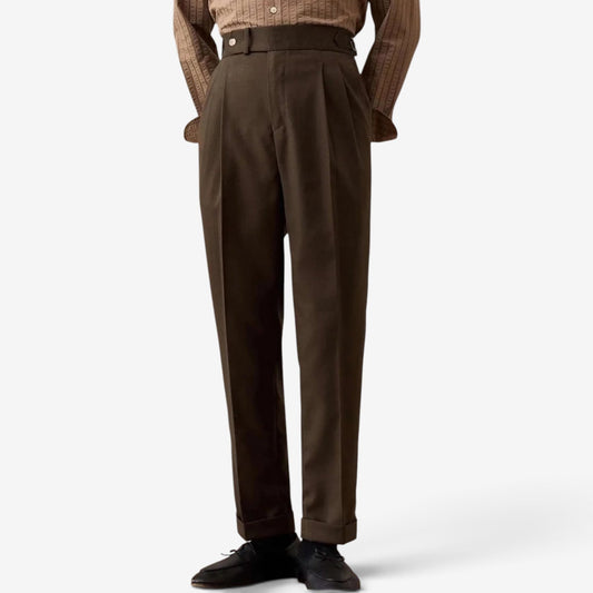 Linen italian gentleman trousers