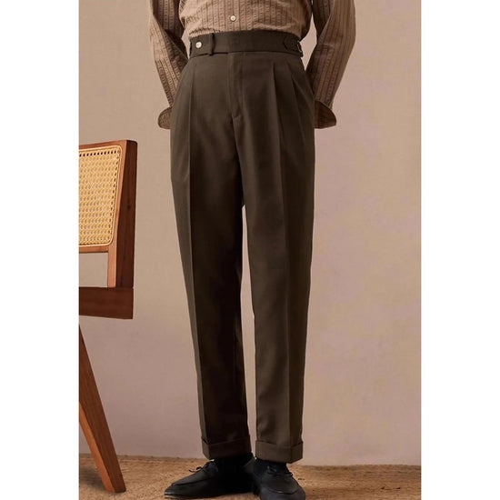 Linen italian gentleman trousers