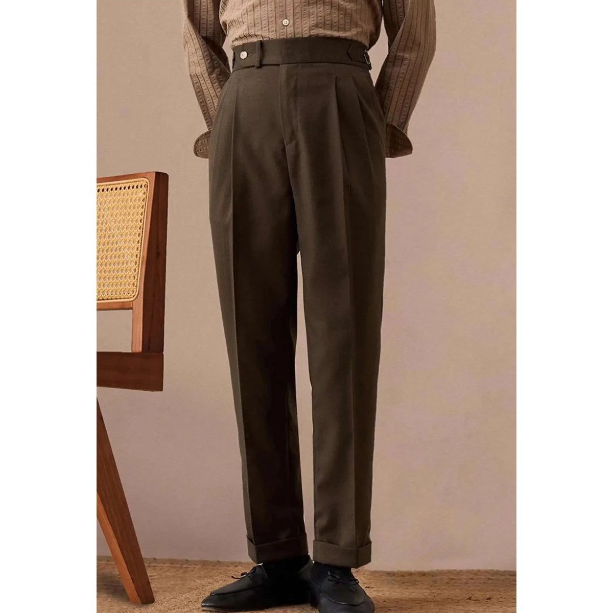 Linen italian gentleman trousers