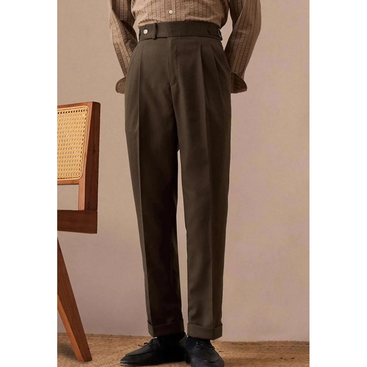 Linen italian gentleman trousers