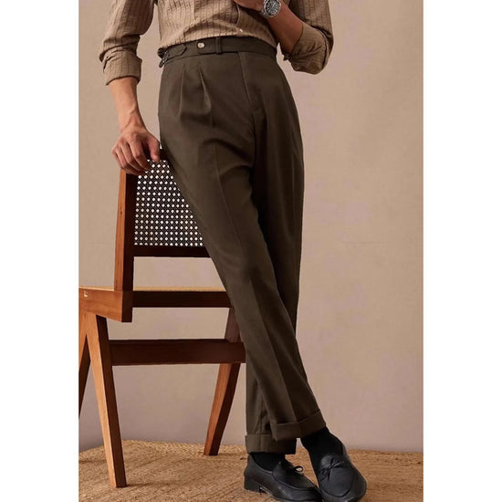 Linen italian gentleman trousers