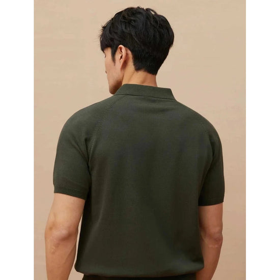 Luxury knitted polo shirt