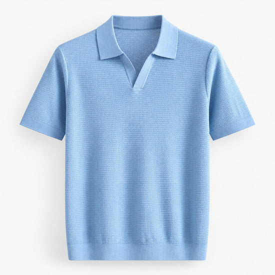 Lyocell knit polo shirt