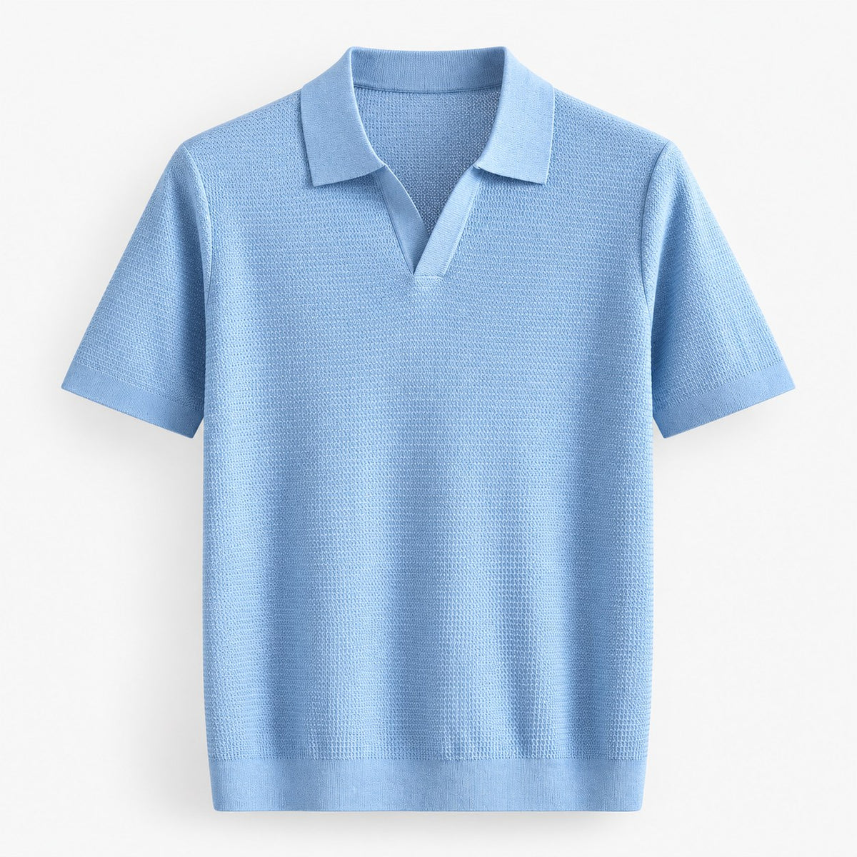 Lyocell knit polo shirt