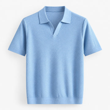 Lyocell knit polo shirt