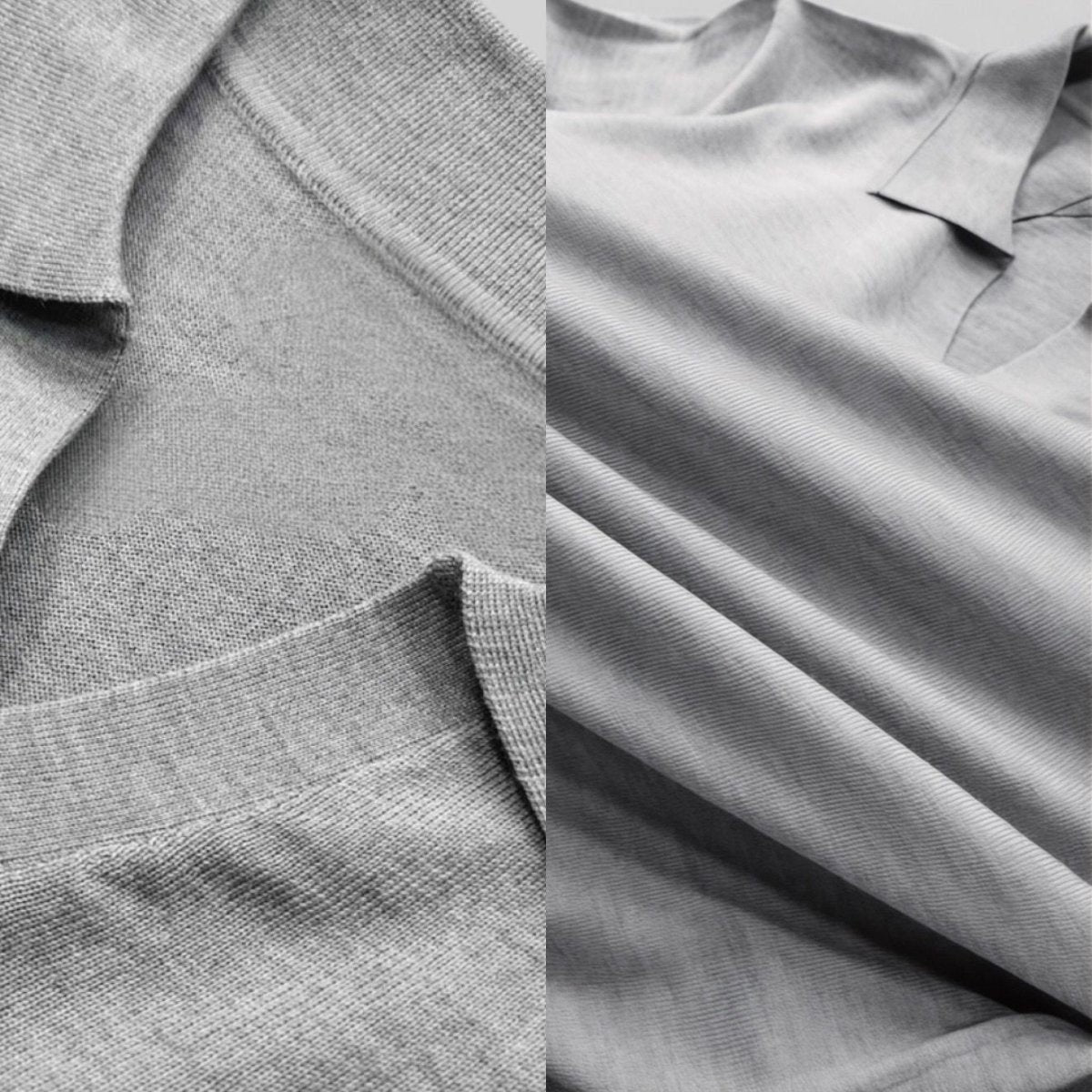 Men's 100% merino wool casual polo shirt