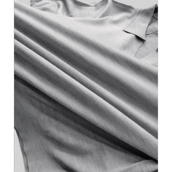 Men's 100% merino wool casual polo shirt