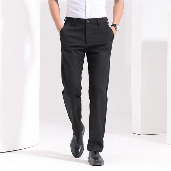 Men's black shirt and black trousers set