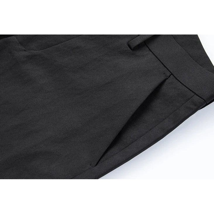 Men's black shirt and black trousers set