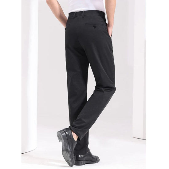 Men's black shirt and black trousers set
