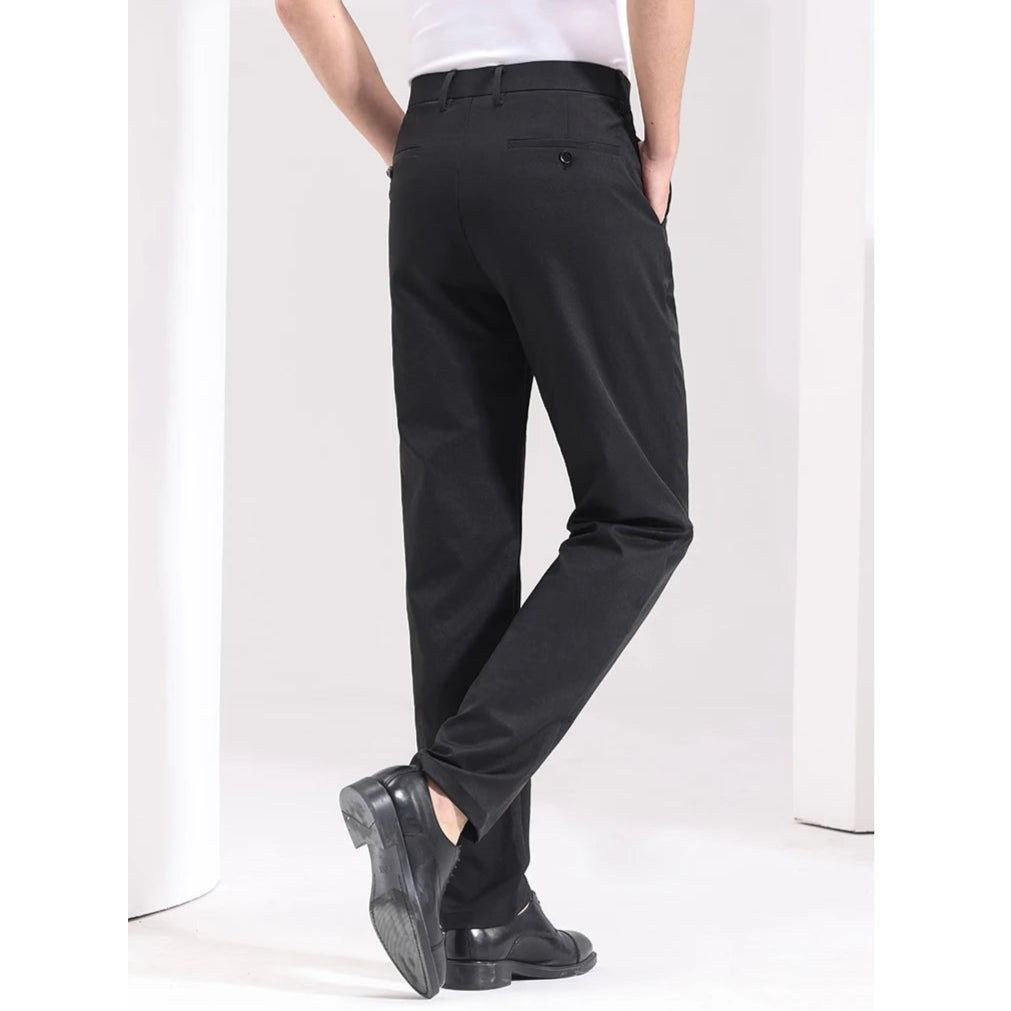 Men's black shirt and black trousers set