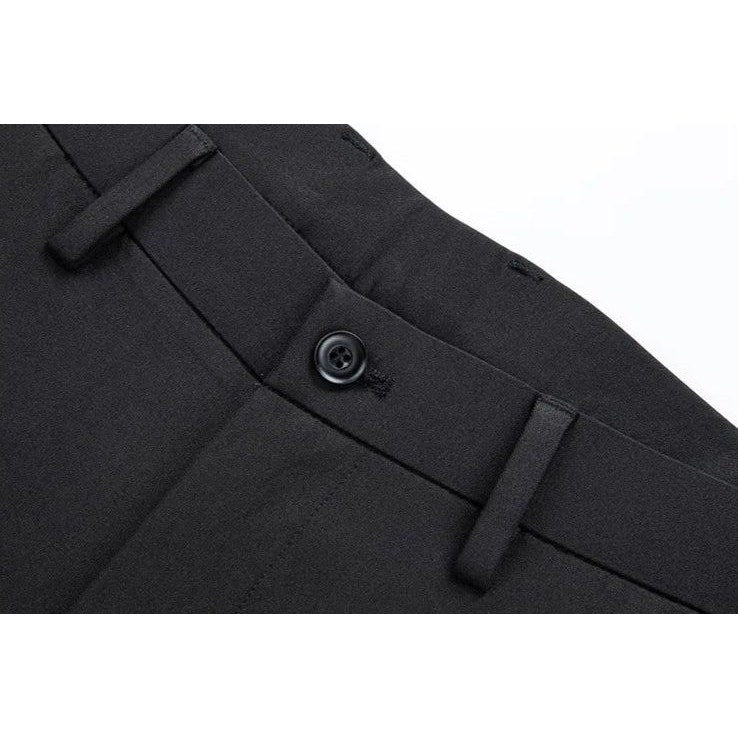 Men's black shirt and black trousers set