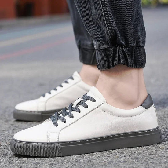 Men's breathable genuine leather casual shoes