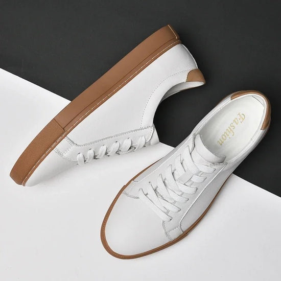 Men's breathable genuine leather casual shoes