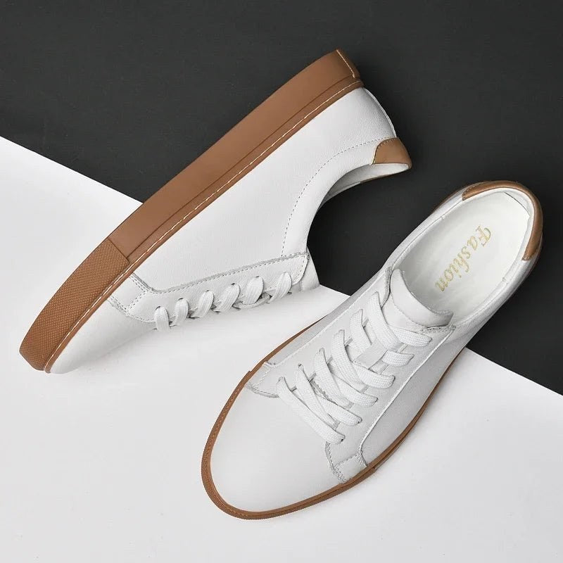 Men's breathable genuine leather casual shoes