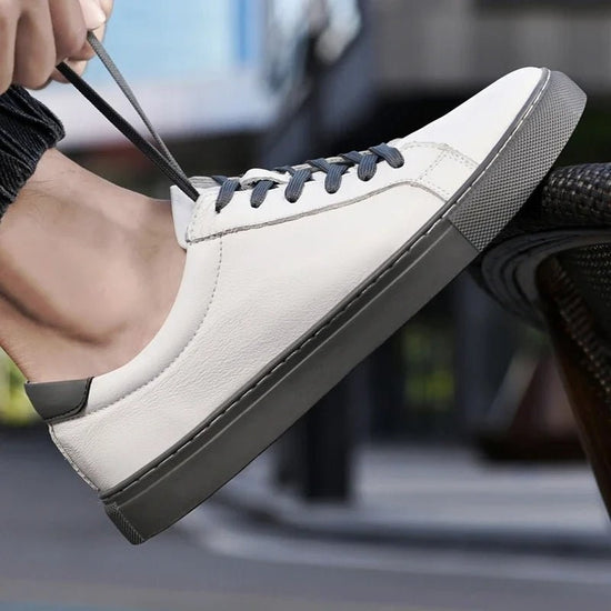 Men's breathable genuine leather casual shoes